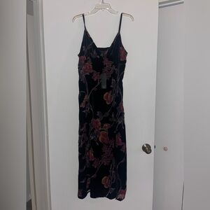 NWT Floral Black and Red Women's Dress Rachel Zoe